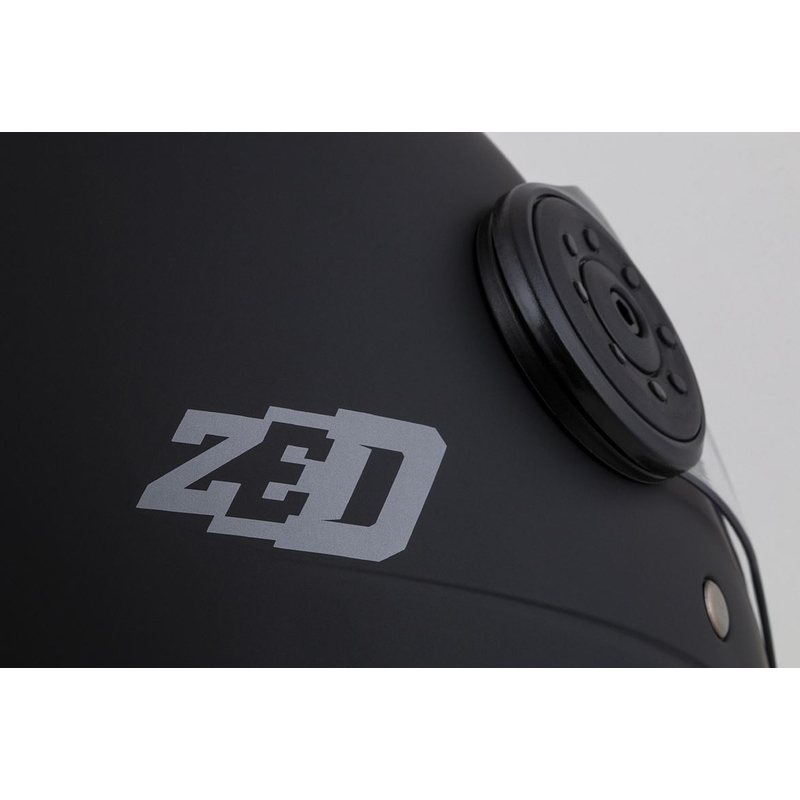 Odprta motoristična čelada ZED C50 črna mat