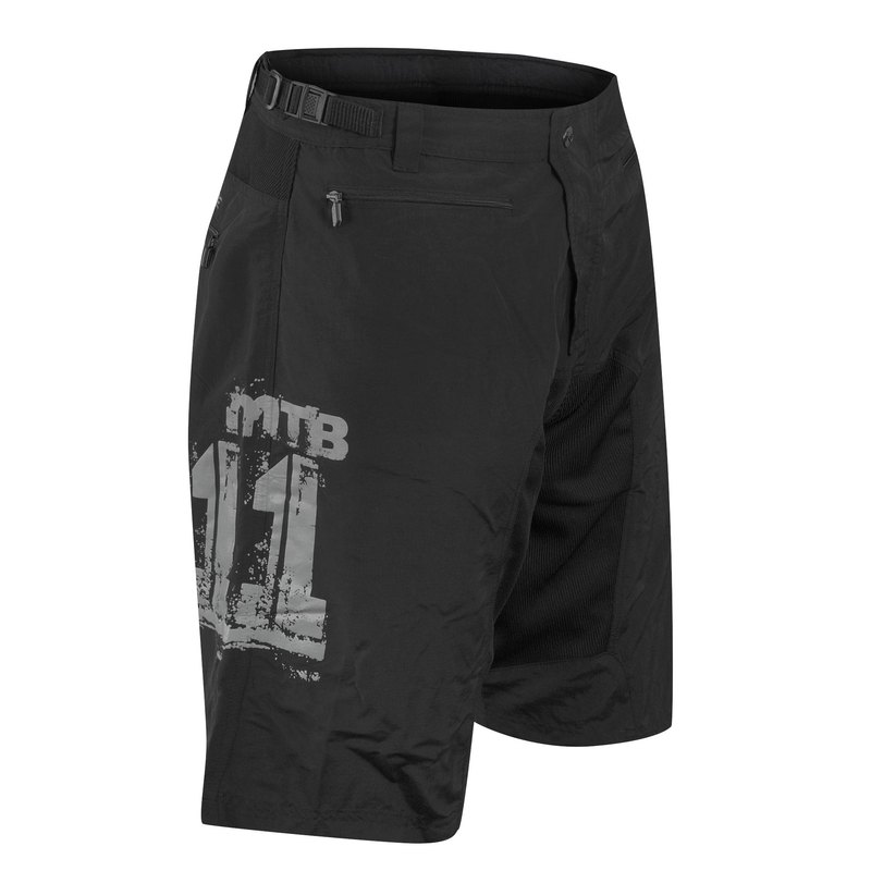 Kratke hlače FORCE MTB-11 black razprodaja
