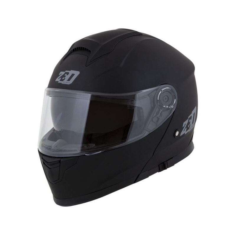 Obračalna motoristična čelada ZED F18 črna mat