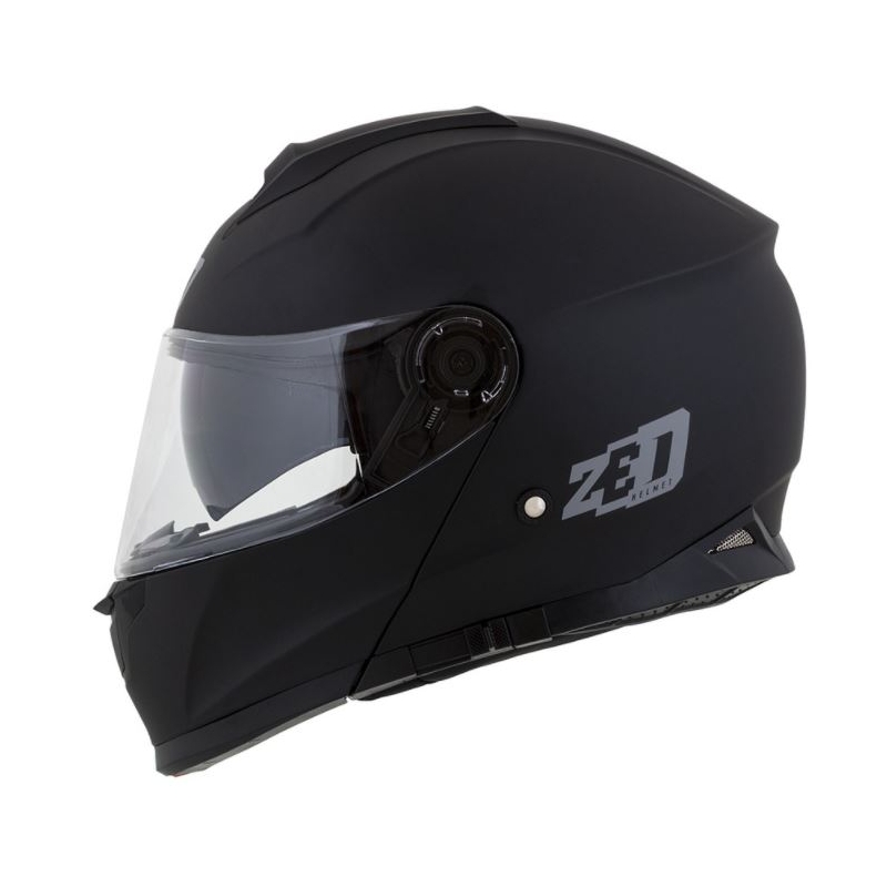 Obračalna motoristična čelada ZED F18 črna mat