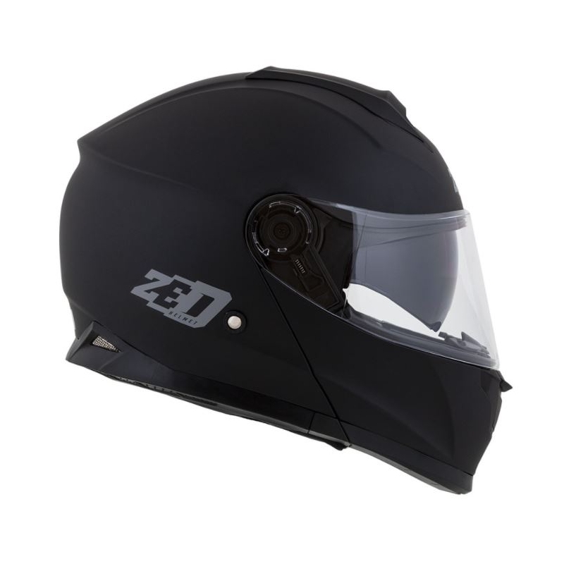 Obračalna motoristična čelada ZED F18 črna mat