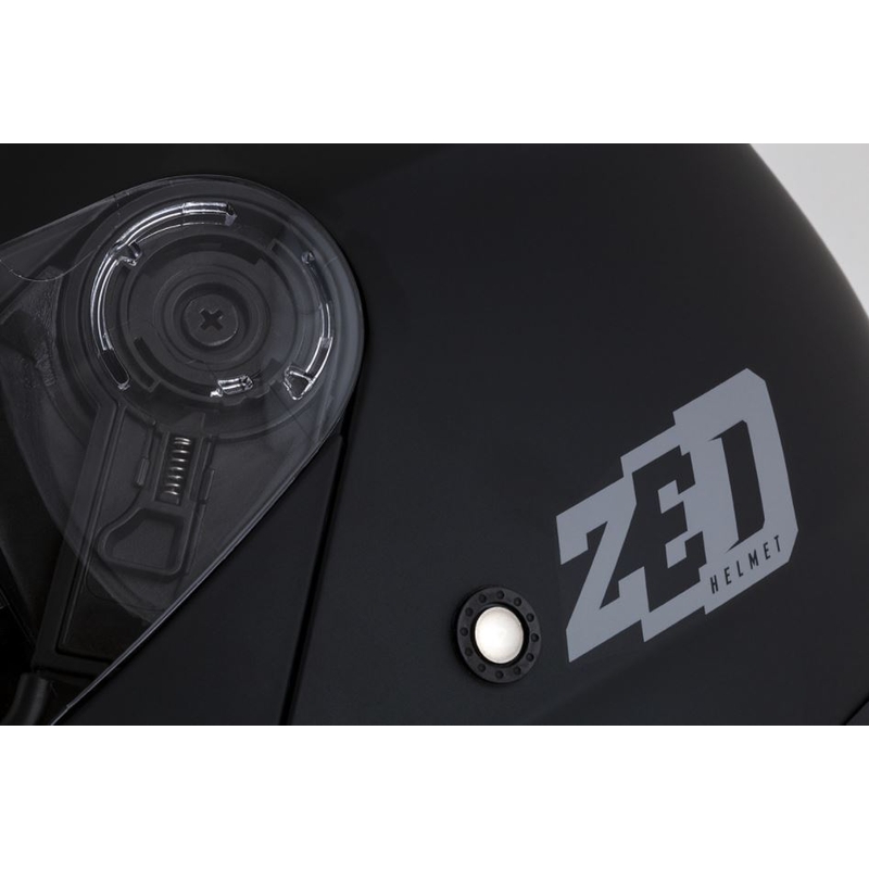Obračalna motoristična čelada ZED F18 črna mat