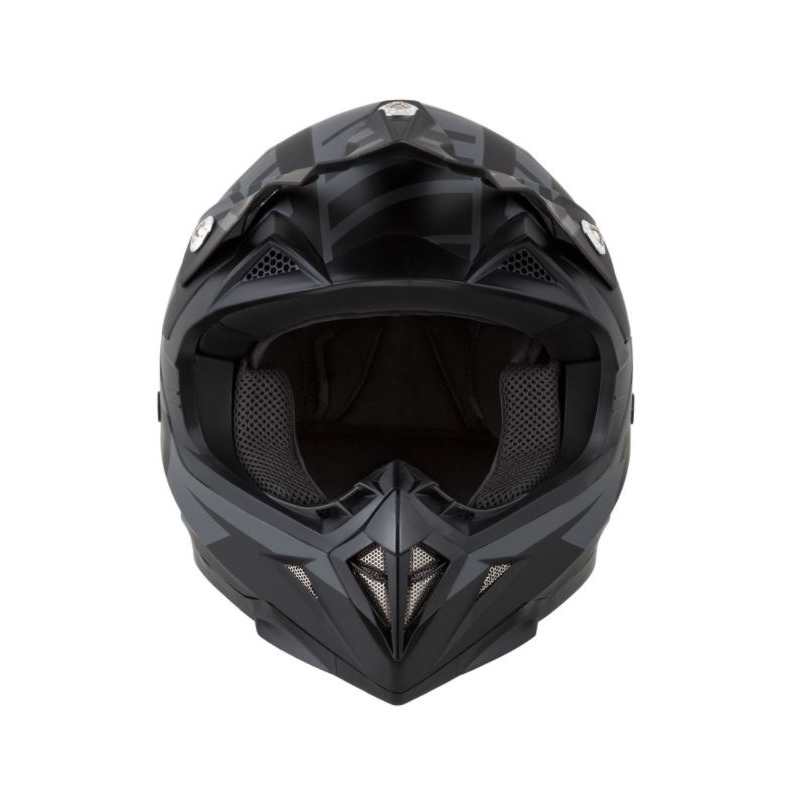 Motokros čelada ZED X1.9 črno-siva mat
