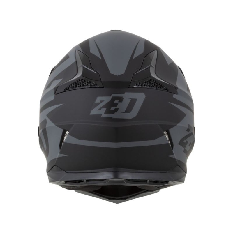 Motokros čelada ZED X1.9 črno-siva mat