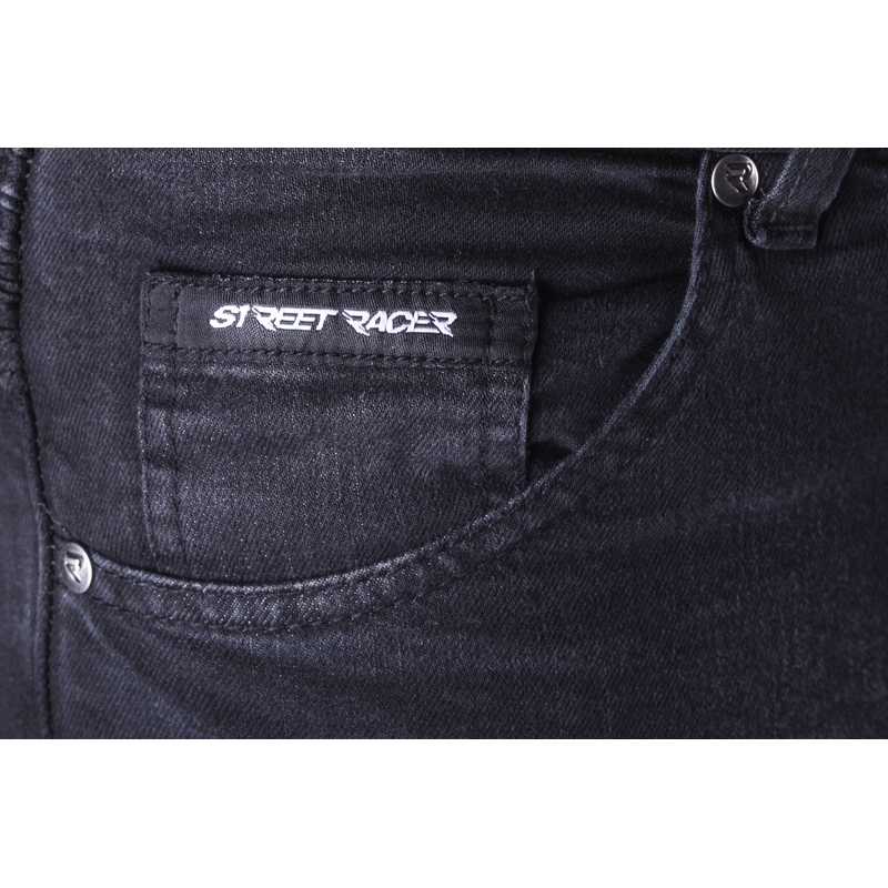 Street Racer Spike II CE Black Motorcycle Jeans