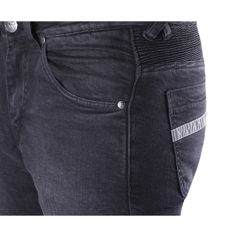 Street Racer Spike II CE Black Motorcycle Jeans