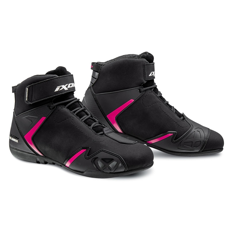 Ženski motoristični škornji IXON Gambler WP black and pink razprodaja