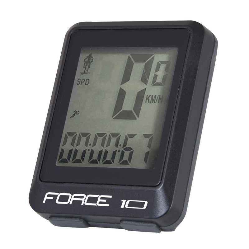 FORCE 10 kolesarski računalnik črne barve razprodaja