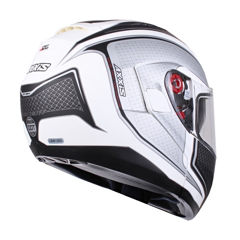 Motoristične čelade Axxis Optimus black-silver-white tip-up razprodaja