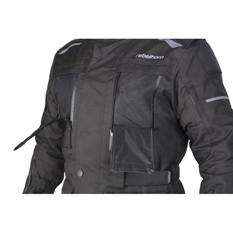 Rebelhorn Hardy Black Motorcycle Jacket razprodaja