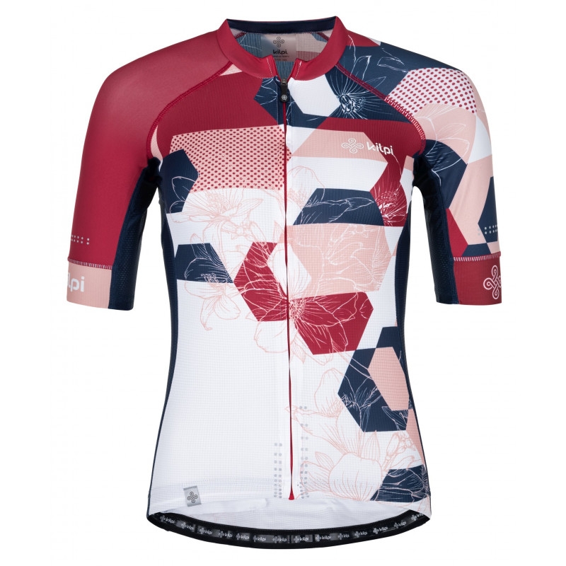 Ženska majica Kilpi Adamello white-blue-pink - kratki rokavi razprodaja