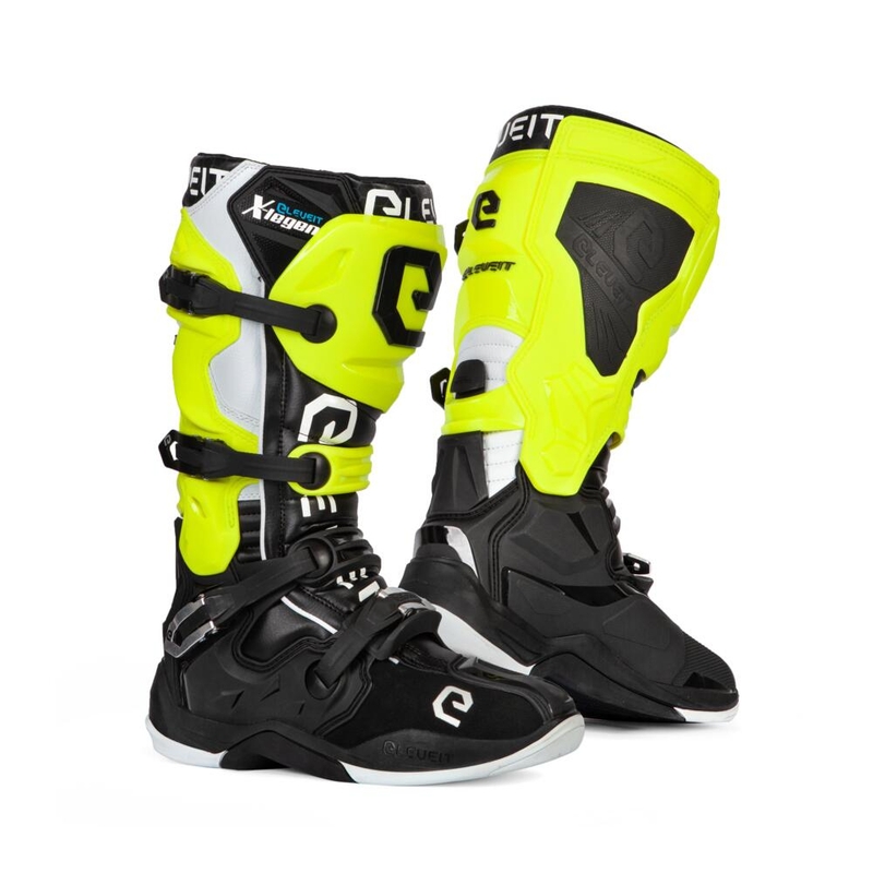 Eleveit X-Legend Black-Fluo Yellow-White Motorcycle Boots razprodaja
