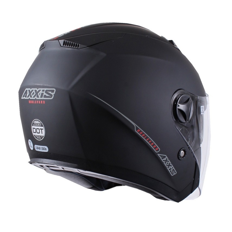 Odprta motoristična čelada Axxis Boulevard Black Matte razprodaja