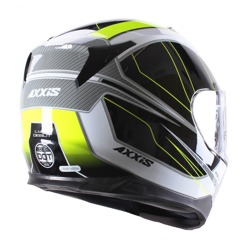 Motoristična čelada Axxis Debut black-fluo yellow