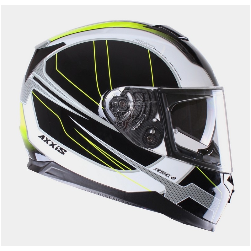 Motoristična čelada Axxis Debut black-fluo yellow