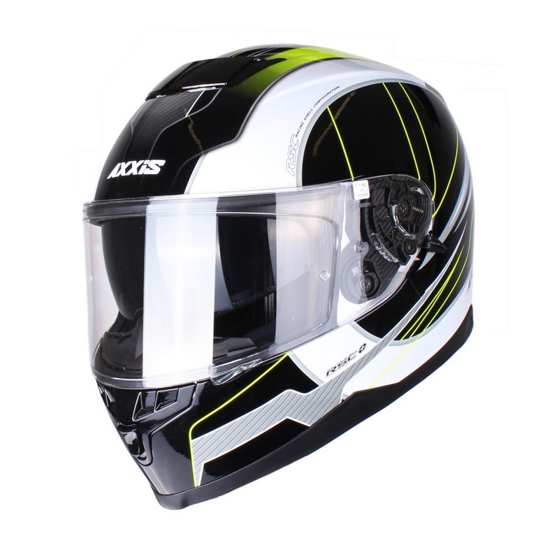 Motoristična čelada Axxis Debut black-fluo yellow