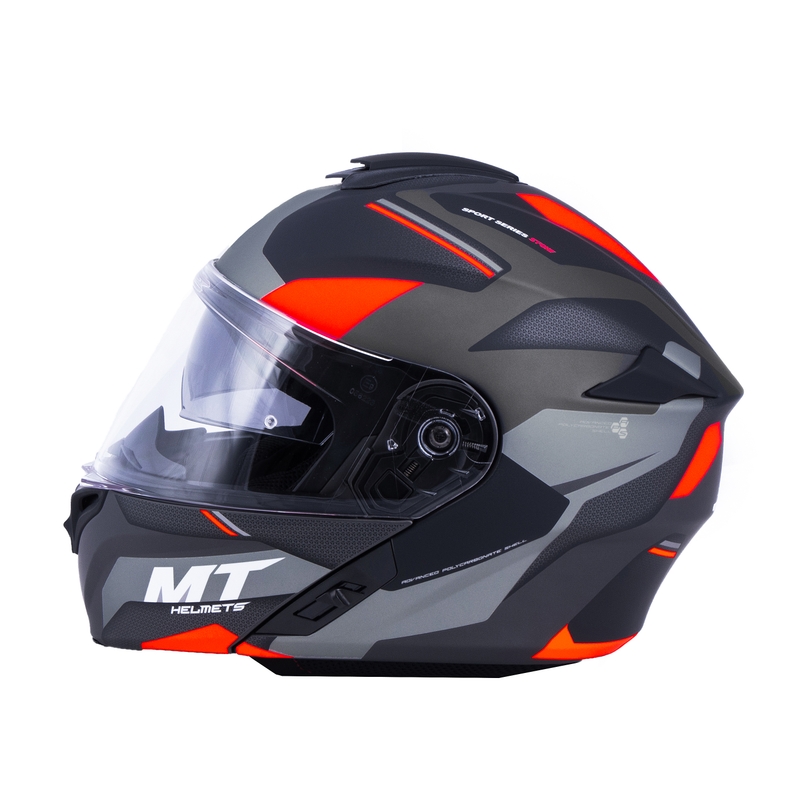 MT Storm ST-ONE motoristična čelada črna-siva-rdeča