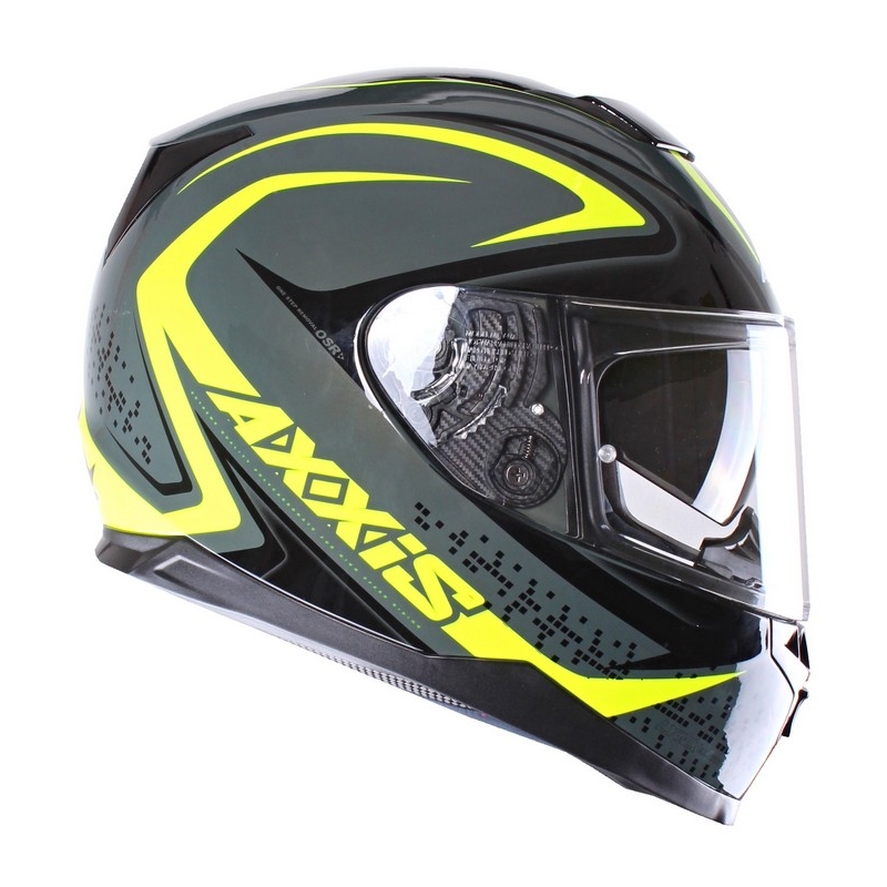 Motoristična čelada Axxis Alert grey-fluo yellow razprodaja