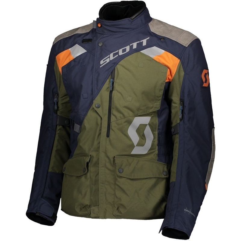 Motoristična jakna SCOTT Dualraid Dryo blue-green razprodaja