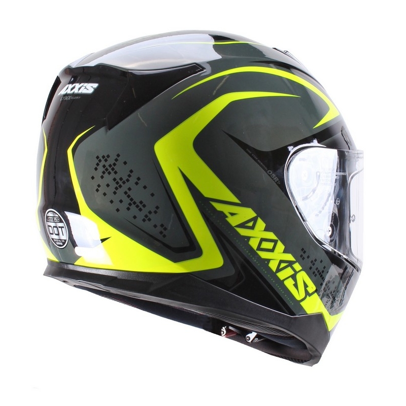 Motoristična čelada Axxis Alert grey-fluo yellow razprodaja