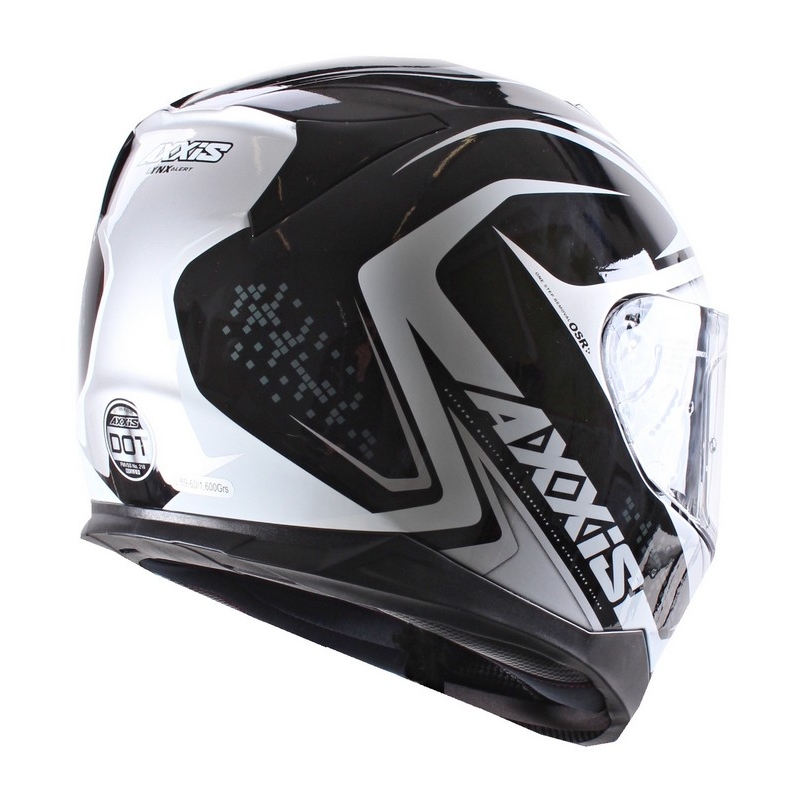 Motoristična čelada Axxis Alert black-silver razprodaja