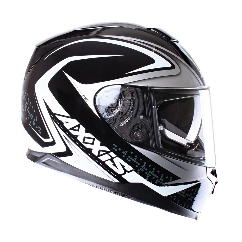 Motoristična čelada Axxis Alert black-silver razprodaja