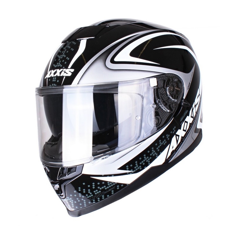 Motoristična čelada Axxis Alert black-silver razprodaja