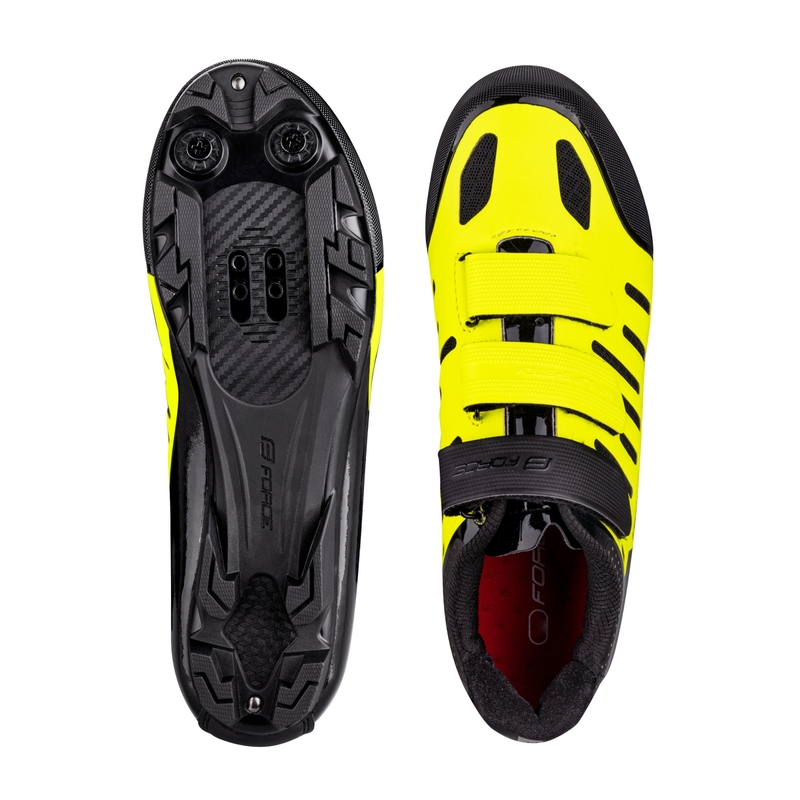 Tekalne blazine FORCE MTB TEMPO, fluo-black razprodaja