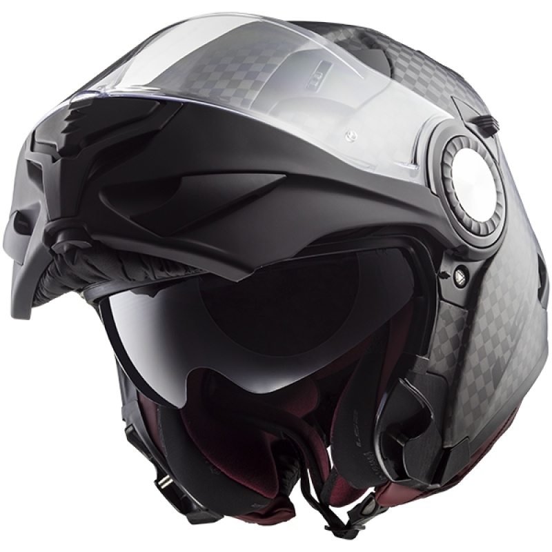 Čelada za motoriste LS2 FF313 Vortex Solid Carbon - razred II