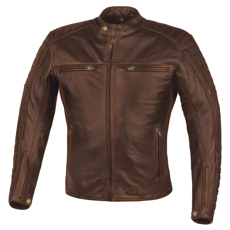 Street Racer Spirit Light Brown Motorcycle Jacket razprodaja