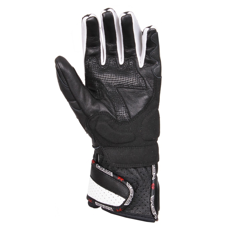 Ženske motoristične rokavice RSA RX-1 black and white - kakovost II