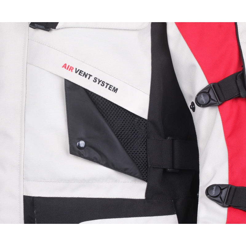 Motoristična jakna RSA Tiger black-grey-red - kakovost II