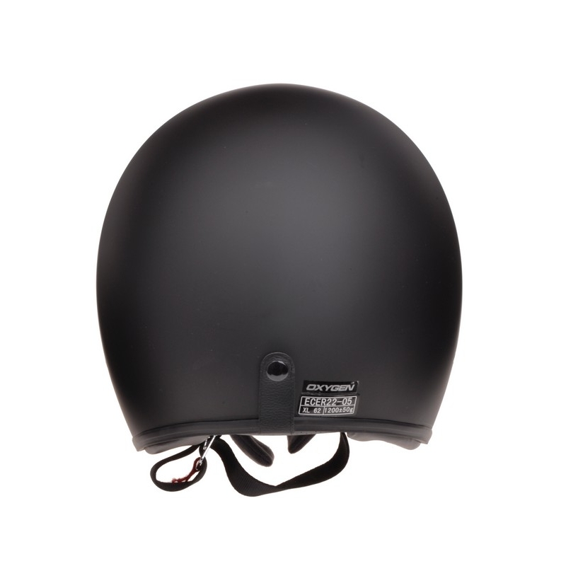 Odprta motoristična čelada Cassida Oxygen black matt - II. kakovost