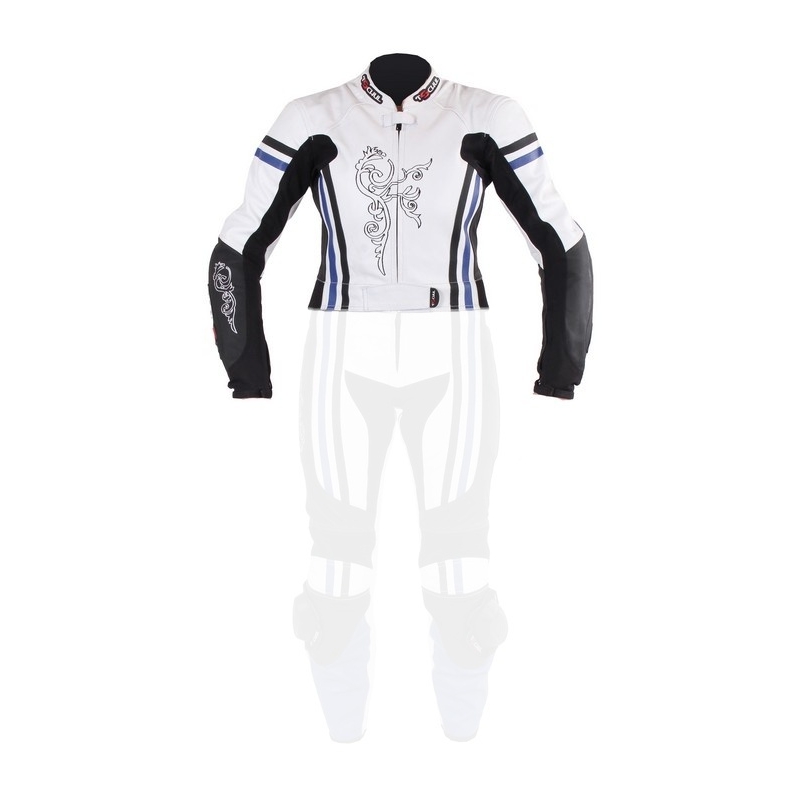 Ženske jakne Tschul 554 white-black-blue razprodaja