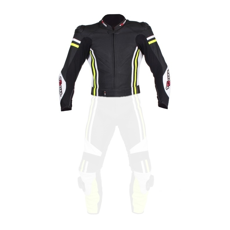 Moška jakna Tschul 555 black-white-fluo yellow razprodaja