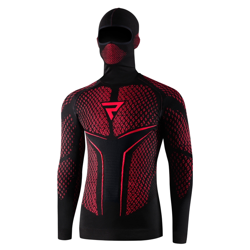 Rebelhorn Therm II 2v1 črno-rdeča termalna majica