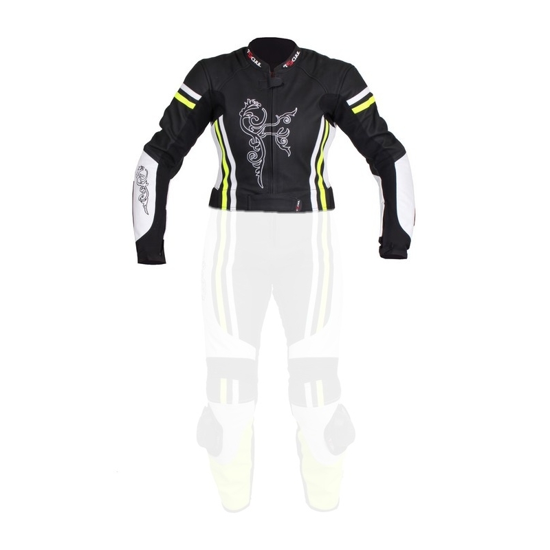 Ženske jakne Tschul 554 black-white-fluo yellow razprodaja