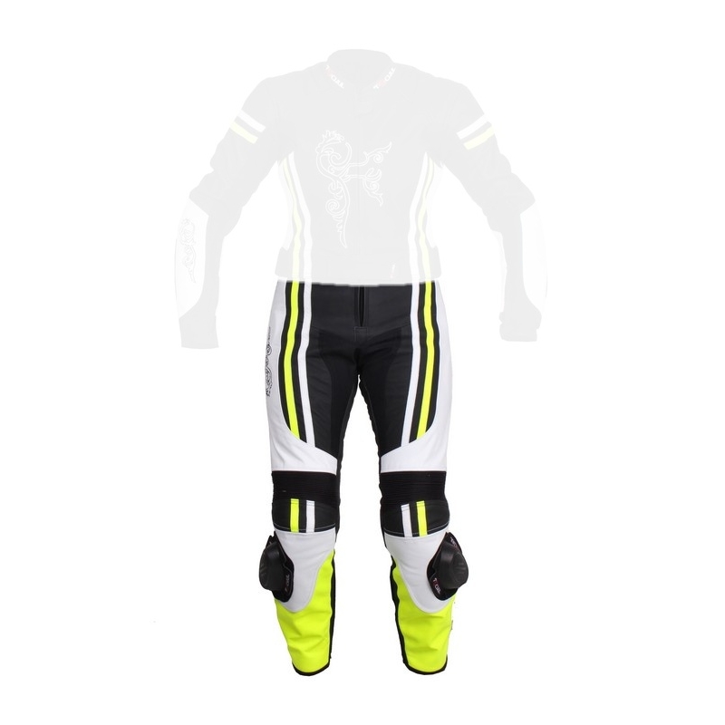 Ženske hlače Tschul 554 black-white-fluo rumene, razprodaja