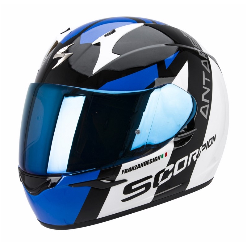 Motoristična čelada Scorpion EXO-410 Air Antares črno-modra