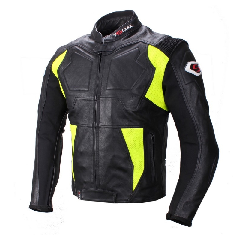 Motoristična jakna Tschul 850 black-fluo rumena razprodaja