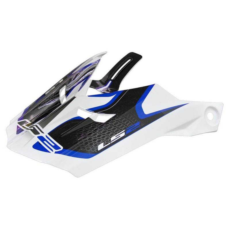 Vizir za čelado LS2 PEAK MX456 Kompas belo-modri