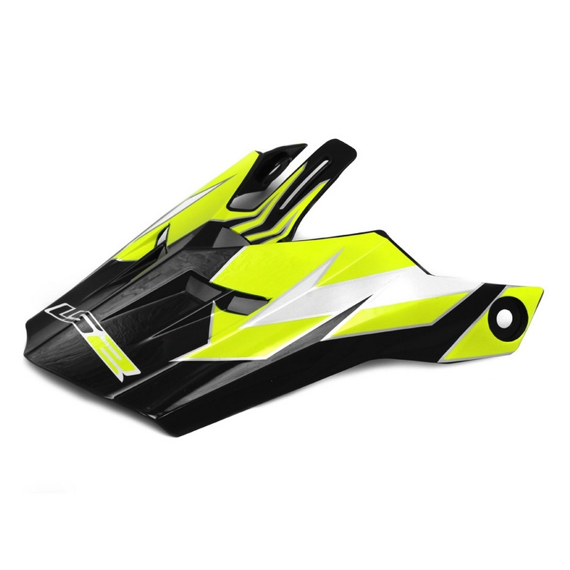 Vizir za čelado LS2 PEAK MX456 Tovarniška belo-črno-rumena