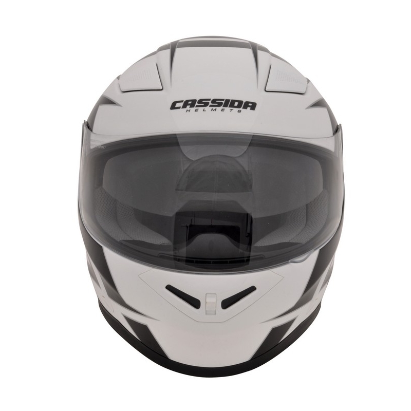 Cassida Evo motoristična čelada črna-siva-bela-srebrna