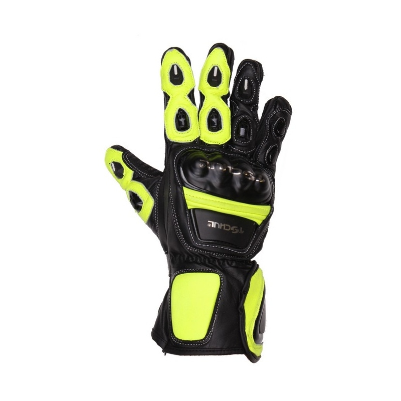 Motoristične rokavice Tschul 285 black-fluo rumena razprodaja