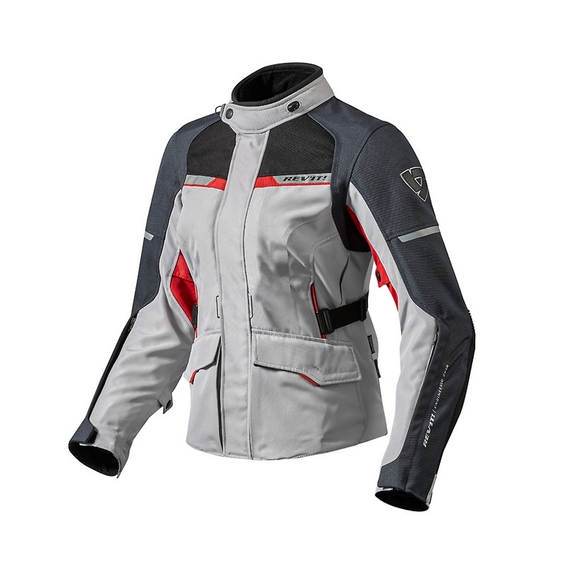 Revit Outback 2 Motorcycle Jacket Silver Red razprodaja