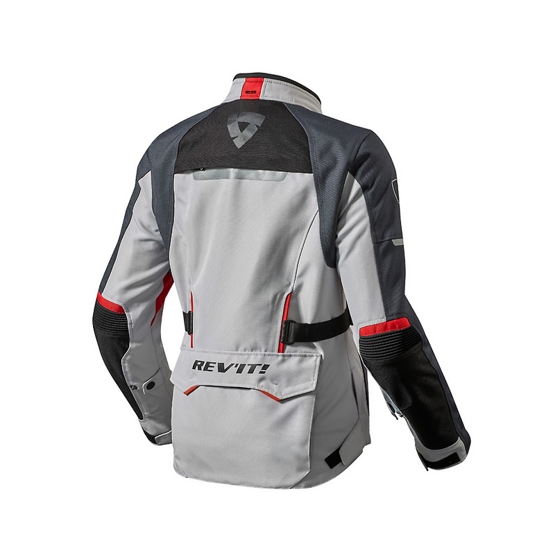 Revit Outback 2 Motorcycle Jacket Silver Red razprodaja