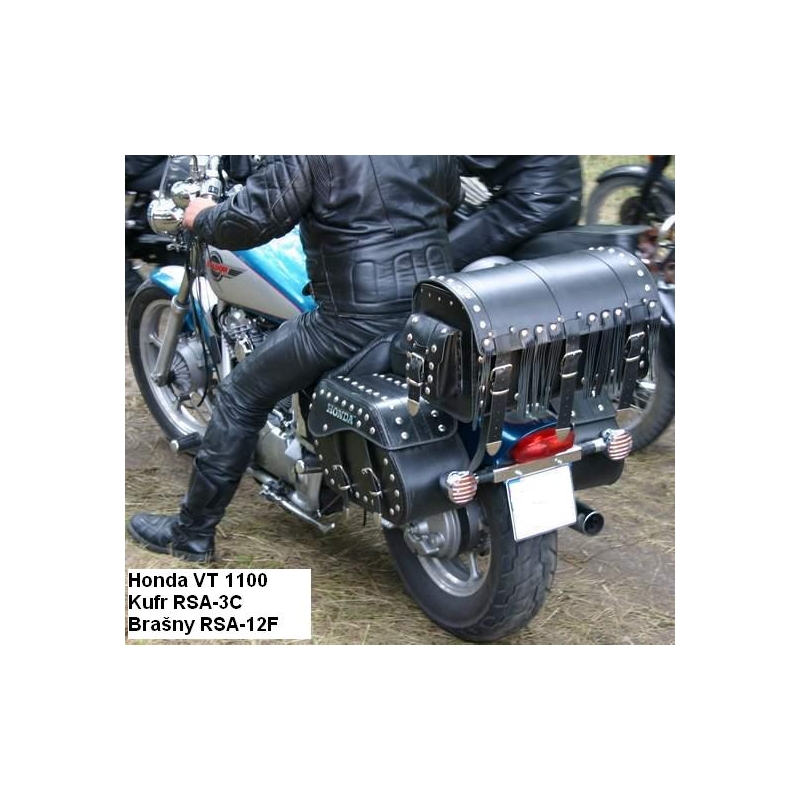 Chopper RSA-12F usnjeni motoristični kovčki