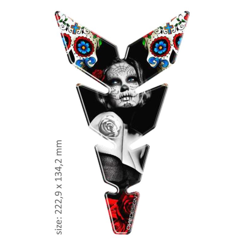 Pokrov rezervoarja za gorivo Natisni - MOON Slim Mexican Tatoo 2