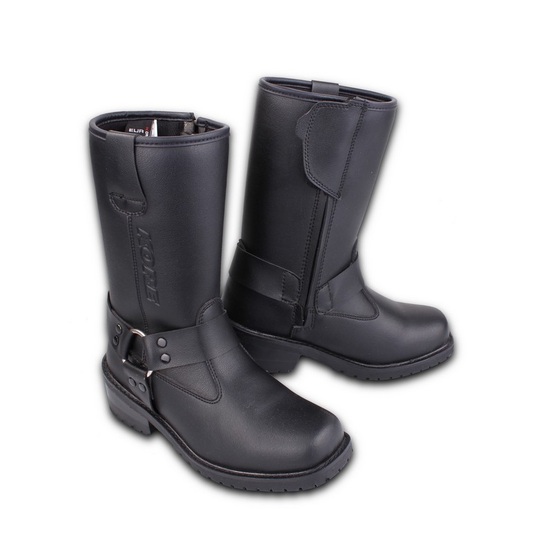 Kore Black Buckle Black Motorcycle Boots razprodaja
