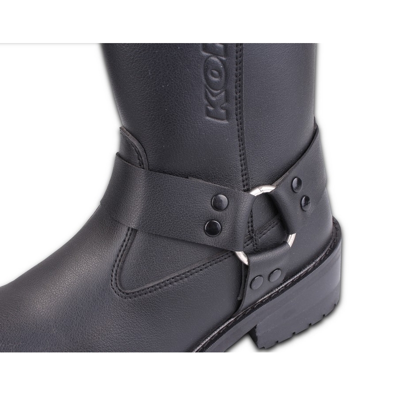 Kore Black Buckle Black Motorcycle Boots razprodaja